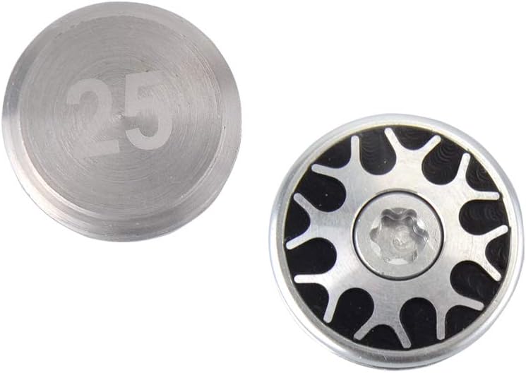 GOOACTION Stroke Lab Putter Weights (2PCS) - Selectable 5g/10g/15g/20g/25g/30g/35g, Black/Silver Stainless Steel, 0.795" Diameter