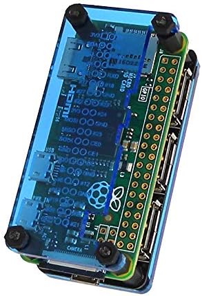 Blue Protector for 4-Port Stackable USB Hub HAT Compatible with Raspberry Pi Zero W