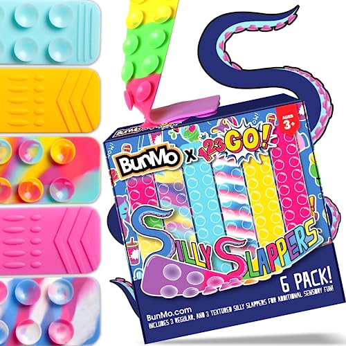 BUNMO 6pk Sensory Suction Toys - Engaging Creative & Imaginative Play - Sensory Toys for Children 3+