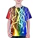 Asylvain Boys Girls Colorful Shirts Unisex Kids Tee Shirt 3D Print Cool Design Graphic Funny Tops T-Shirts Size 6-8 Years