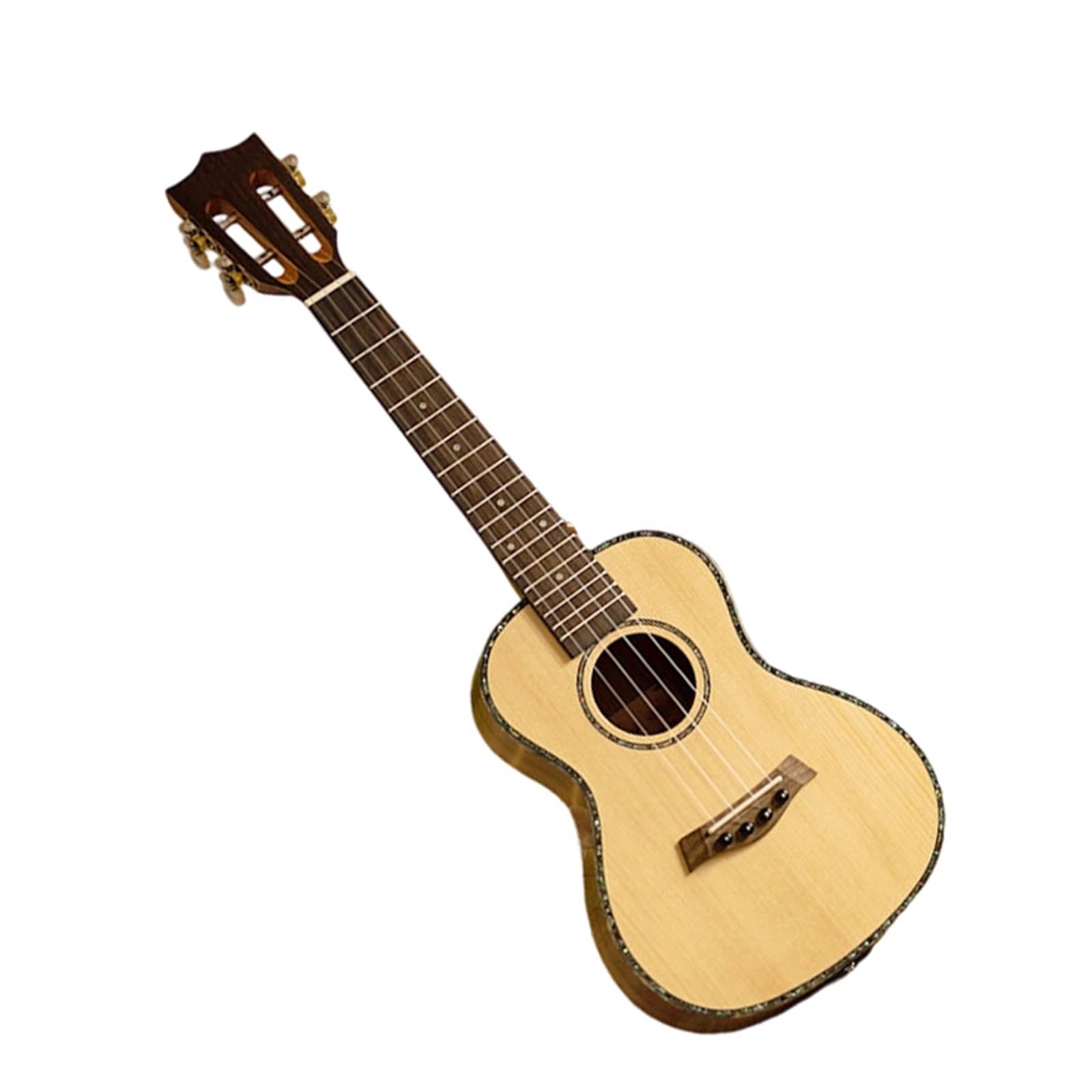 Ukelele Para Principiantes De 23 Pulgadas Con Reposabrazos Y Acabado En Madera Natural Ukelele