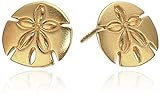 Alex and Ani Post Sand Dollar Stud Earrings