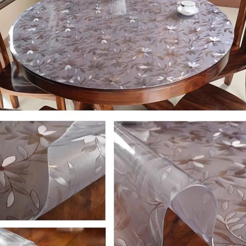 Nappe transparente PVC ronde 180cm pour protection de table - 3