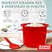 Rapid Rice & Veggie Steamer | Microwave Fresh & Frozen Vegetables in Less Than 5 Minutes | Perfect for Dorm, Small Kitchen, or Office | Dishwasher-Safe, Microwaveable, & BPA-Free