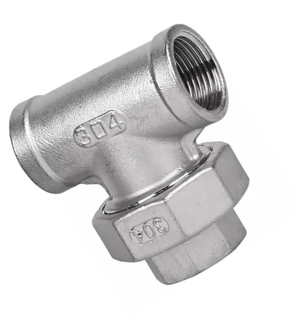 Vividcrate Women's One Color 304 Stainless Steel Threaded Tee, 1/4Inch To 2Inch, 3-Way Union Pipe Fitting For Water, Oil, And(1Inch)