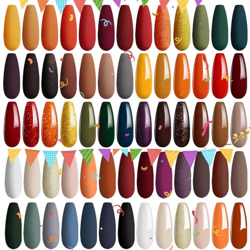 Beetles 20 Pcs Gel Polish Kit- Glowing Attraction Collection Fall