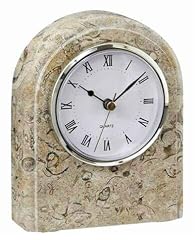 Fossil Marble Tilted Pillar Desktop Clocks product image