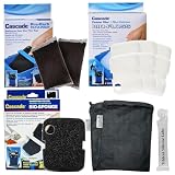Trident Nova Penn-Plax Cascade 700/1000 Canister Maintenance & Replacement Filter Media Kit, including Trident Mesh Bags(Penn-Plax Poly Fiber Bio-Floss Pads, Bio Sponge, Media Bags filled with carbon)