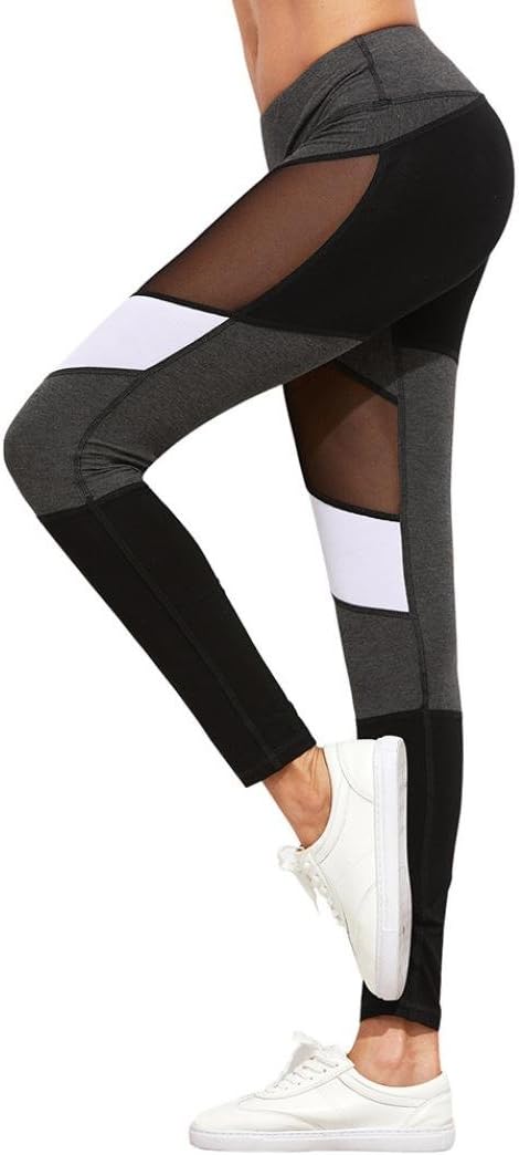 Women Leggings, Dorame women YOGA Running Sport Pants (M, Grey)