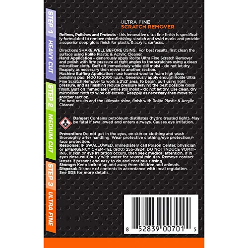 51QJ82ftOkL. SL500  - Rolite RSR3STEP4zCP 3-Step Scratch Remover, 4 Ounce (Pack of 3)