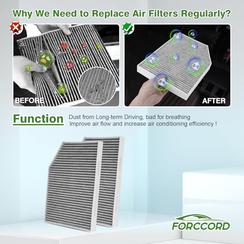 Image of 2-Pack Cabin Air Filters for BMW X3 (2018-24), X4 330i Z4 (2019-25) | M340i M440i 430i M3 M4 (21-25), i4 230i (22-25), 330e(21-24), IX3 (21-22), GR Supra Replace#64119382885 Car Accessories