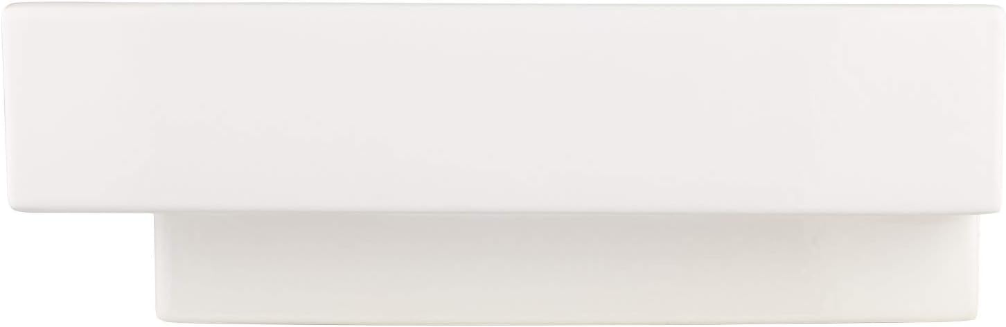 Signature Hardware 424917 Stoddert 20" Vitreous China Wall Mounted Bathroom Sink with Single Faucet Hole and Overflow - White