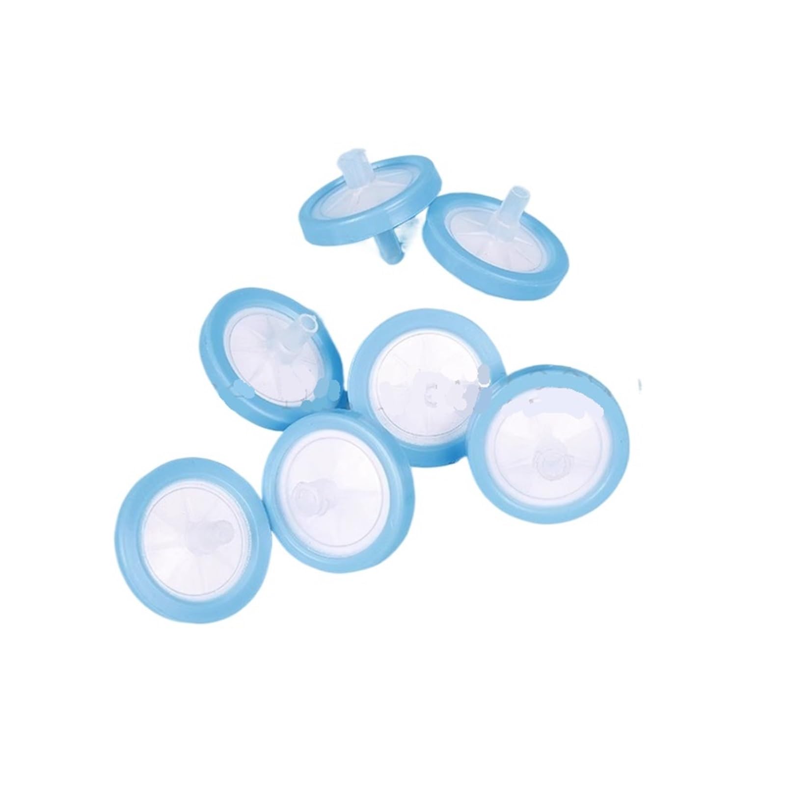 Spritzenvorsatzfilter 100 Stück/Box Labor 13 mm 25 mm Material Nylon PES PTFE PVDF Membran Spritzenfilter mit Porengröße 0,22 µm/0,45 µm(25mm 0.45um PVDF)