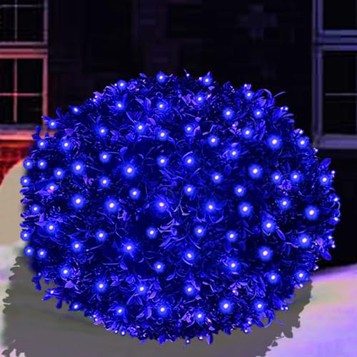 Filet lumineux de Noël extérieur bleu 1,5x1,5m guirlande maille Halloween DEL
