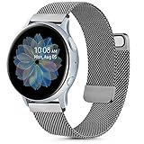 ✔Kompatibel Modell: Das Neue Metall Ersatz Armband ist kompatibel mit Samsung Galaxy Watch 3 41mm / Galaxy Watch Active 2 40mm 44mm / Galaxy Watch 42mm / Galaxy Watch Active 40mm / Galaxy Watch Active / Gear Sport / Gear S2 Classic. Geeignet auch für Smartwatches mit 20mm breiten Uhrenösen.