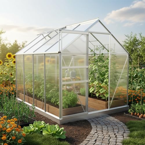 Zelsius Aluminium Gewächshaus, Garten Treibhaus - 2