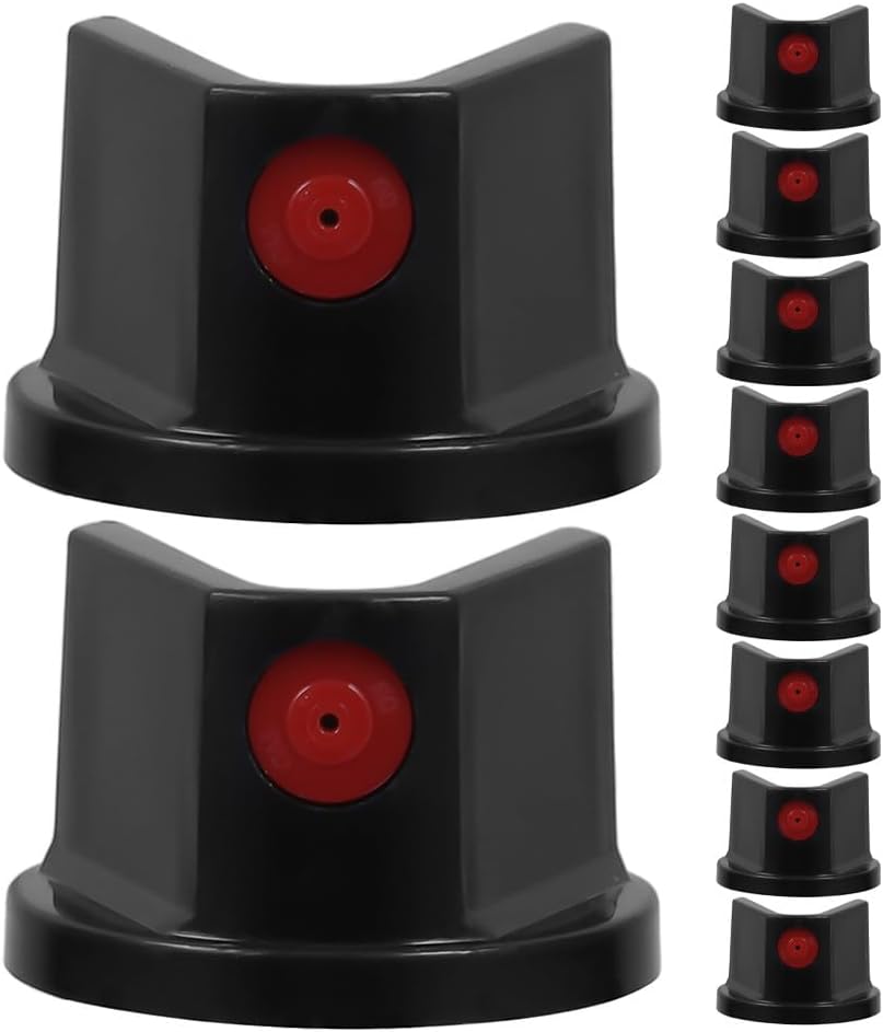 SHINEOFI Spray Paint Caps for Graffiti 10Pcs Replacement Nozzles Quick Detach Small Spray can Tips for Diy Painting Projects 0.90X0.90X0.59 Inch
