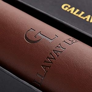 Gallaway Leather Mat Office Desk Pad Large 36 x 17 Dark Brown Desk Mats on Top of Desks Gift Ready Elegant Computer Cover Desk Pad Protector PU Leather