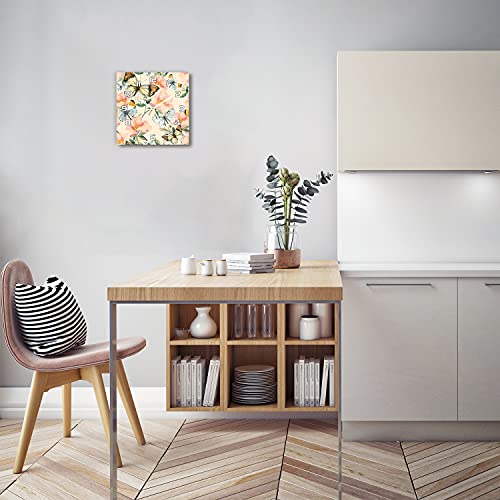 Horloge en verre 30x30 cm anti-rayures : finis les murs ternes dans votre cuisine ou salon - 4