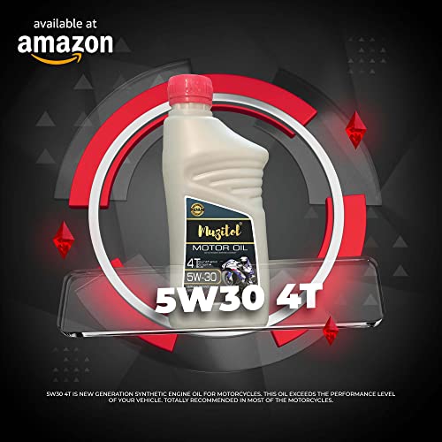 Image of Engine Oil 5W-30 for Bajaj Pulsar RS200 2019 Street Motorcycle Centistokes (1 Ltr Multicolour)