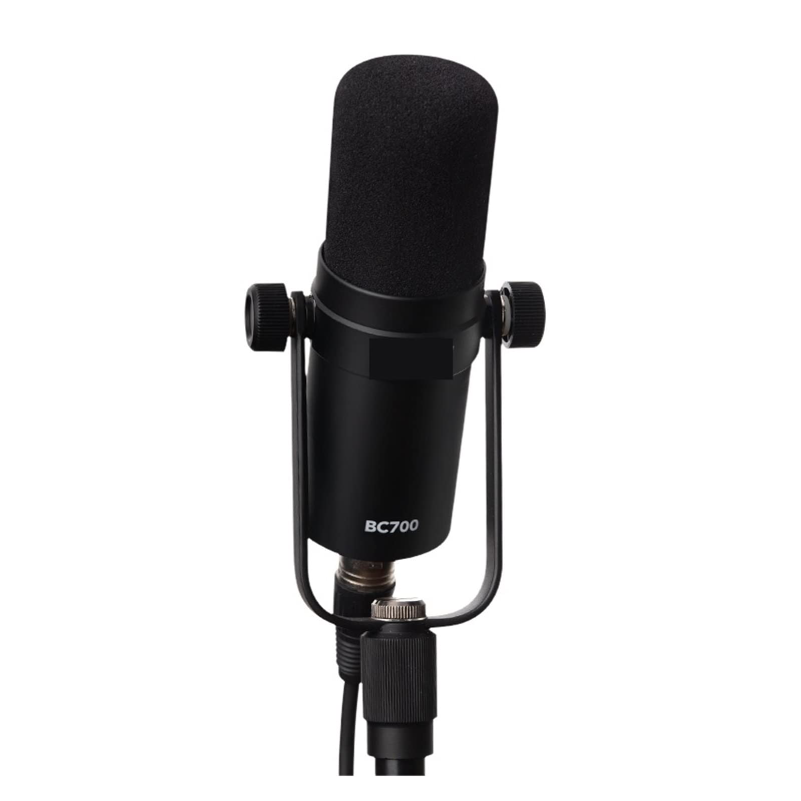 Micro dynamique BC700 avec support réglable et réponse en fréquence large pour podcast