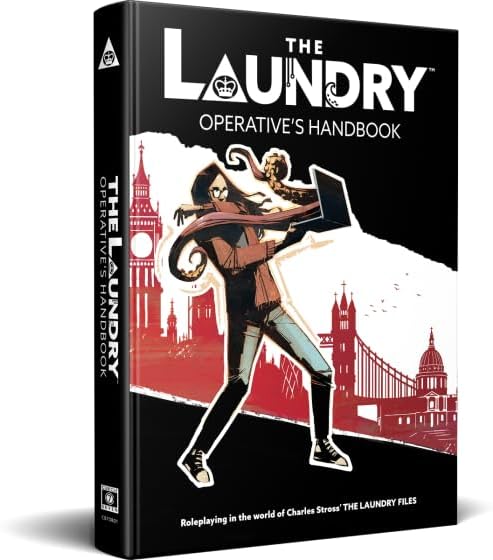 The Laundry Operative’s Handbook by Cubicle 7 | Ages 14+ | 1+ Players Roleplaying Game | New System RPG Core Rulebook for Espionage, Occult Horror, Dark Comedy & Modern Mythos Adventures