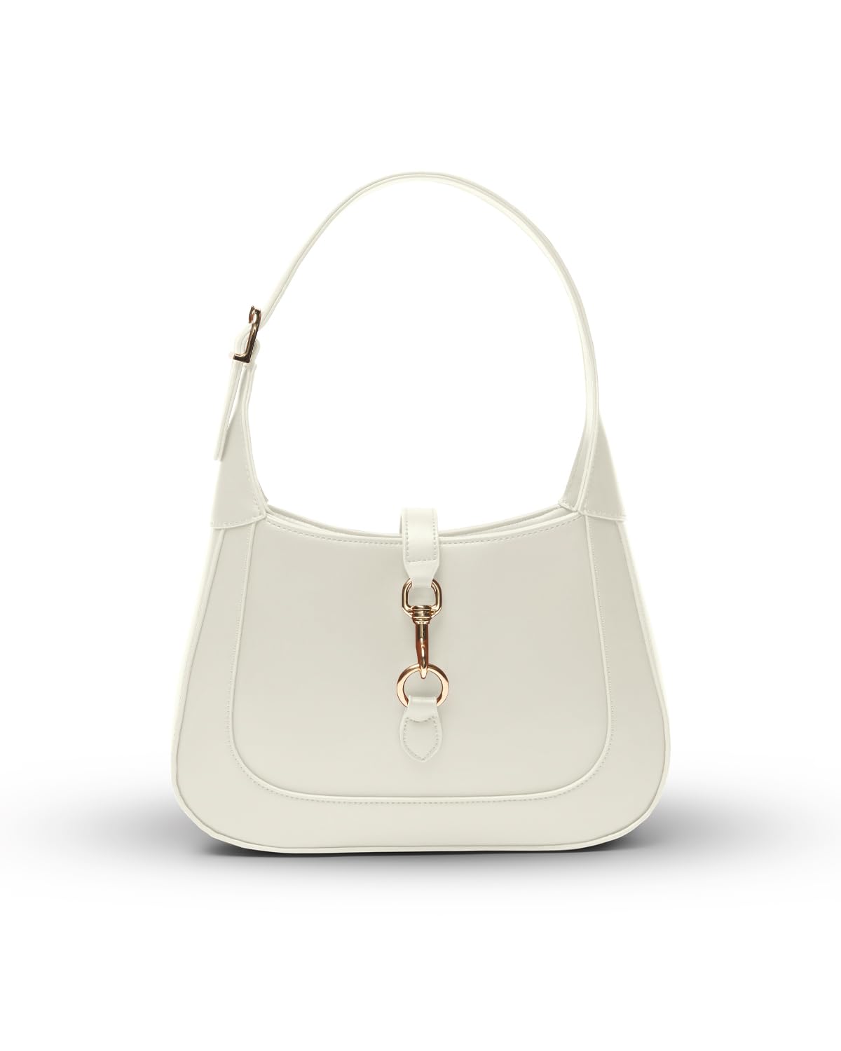 Shoulder Bag for Women - Small Shoulder Purses - Top Handle Structured Handbags - Adjustable Strap Vegan Leather