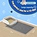 Xuanyaente EVA Honeycomb Cat Litter Mat - Cat Litter Scatter Control Mat, 2-Layer Waterproof and Urine-Proof | Non-Slip | Easy Clean | for Single-Cat Households, 23.4