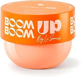 Creme Anticelulite Boom Boom Up By Lu Soares 200g – Creme Firmador Anticelulite Vegano com Cafeína Centella Arnica Lipedema Glow