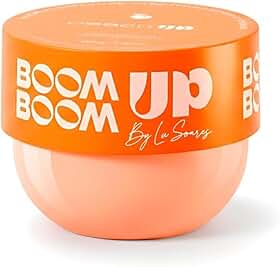 Creme Anticelulite Boom Boom Up By Lu Soares 200g – Creme Firmador Anticelulite Vegano com Cafeína Centella Arnica Lipedema Glow