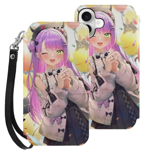 iPhone 16 Plus ��p�P�[�X �蒠�^ ���킢���A�j���� VTuber �g���l �X�}�z�P�[�X �y�Ռ��z������TPU�f�� �S�ʕی�z ���z�^ IPhone��p�P�[�X/�J�o�[ �D/�J�[�h���[ ���u��/�X�^���h�@�\ �y�� �Ռ��z�� �����Y�ی� �w��h�~