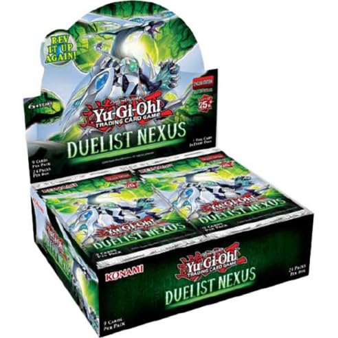 Duelist Nexus include anche un nuovissimo tema in anteprima mondiale e introduce per la prima volta le Rare Segrete del Quarto di Secolo nei booster principali! 25 carte saranno disponibili come Quarter Century Secret Rares per rappresentare i 25 anni del gioco di carte Yu-Gi-Oh!