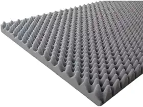 Colchão duplo Colchão de espuma Espuma tipo caixa de ovos Anti-escaras 190 cm x 130 cm x 4 cm (Casal)