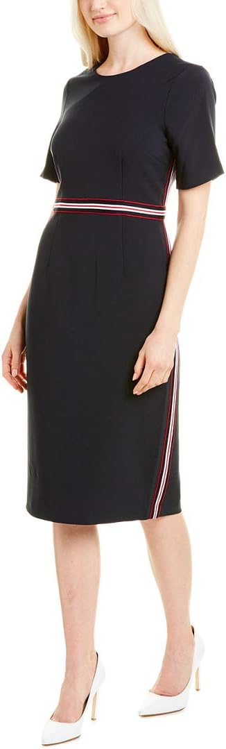 Maggy London Women's Jewel Neck Sheath Crepe Dress