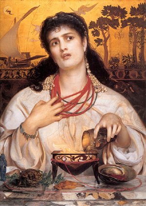 Peinture à l'huile de Medea par Frederick Sandys, reproduction sur toile format xl 36x48