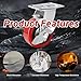 Nefish 5 Inch Industrial Grade Casters Wheels, Heavy Duty Polyurethane Casters Set of 4 with Dual Ball Bearing, Solid Polyurethane Wheel 3500 Lb, Plate Swivel Casters for, Industrial, Equipment