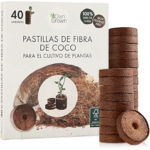 Tierra de coco para huerto urbano OwnGrown Cover
