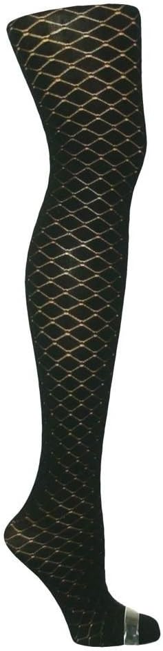 1 Pair womens black diamond pattern tights 80 Denier Plus size XL-XXL 18-22 R16