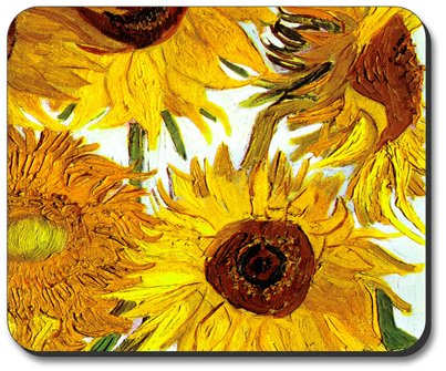 Art Plates Van Gogh - Sunflowers II Mouse Pad