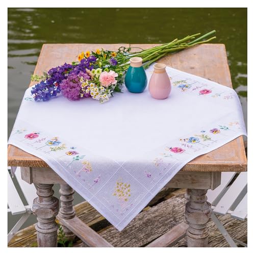 Broderie nappe point de croix kit complet pour évacuer le stress adulte