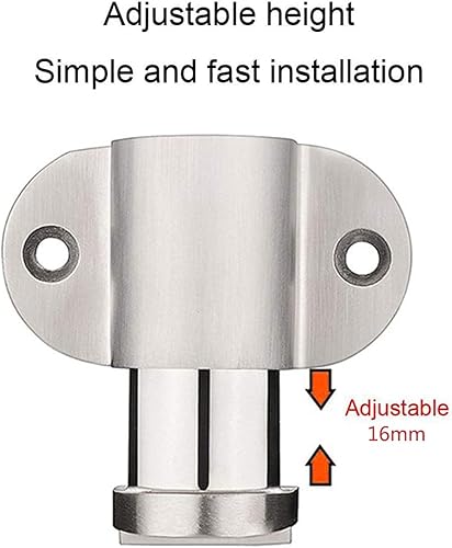 Miniatura 4 de KOLAKO Tope magnético para puerta, tapón magnético invisible con cinta adhesiva, acero inoxidable, protector de pared ajustable para el suelo (1