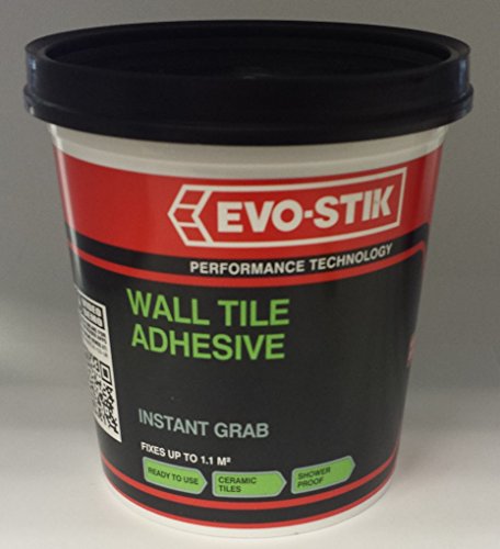 2 x Evo-Stik Instant Grab Wall Tile Adhesive Ready Mixed Economy 1L 416611 New
