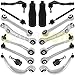 Kit bras de suspension avant compatible AUDI A4 B8 A5 8T Q5 8R triangle, rotule, biellette 18 pièces