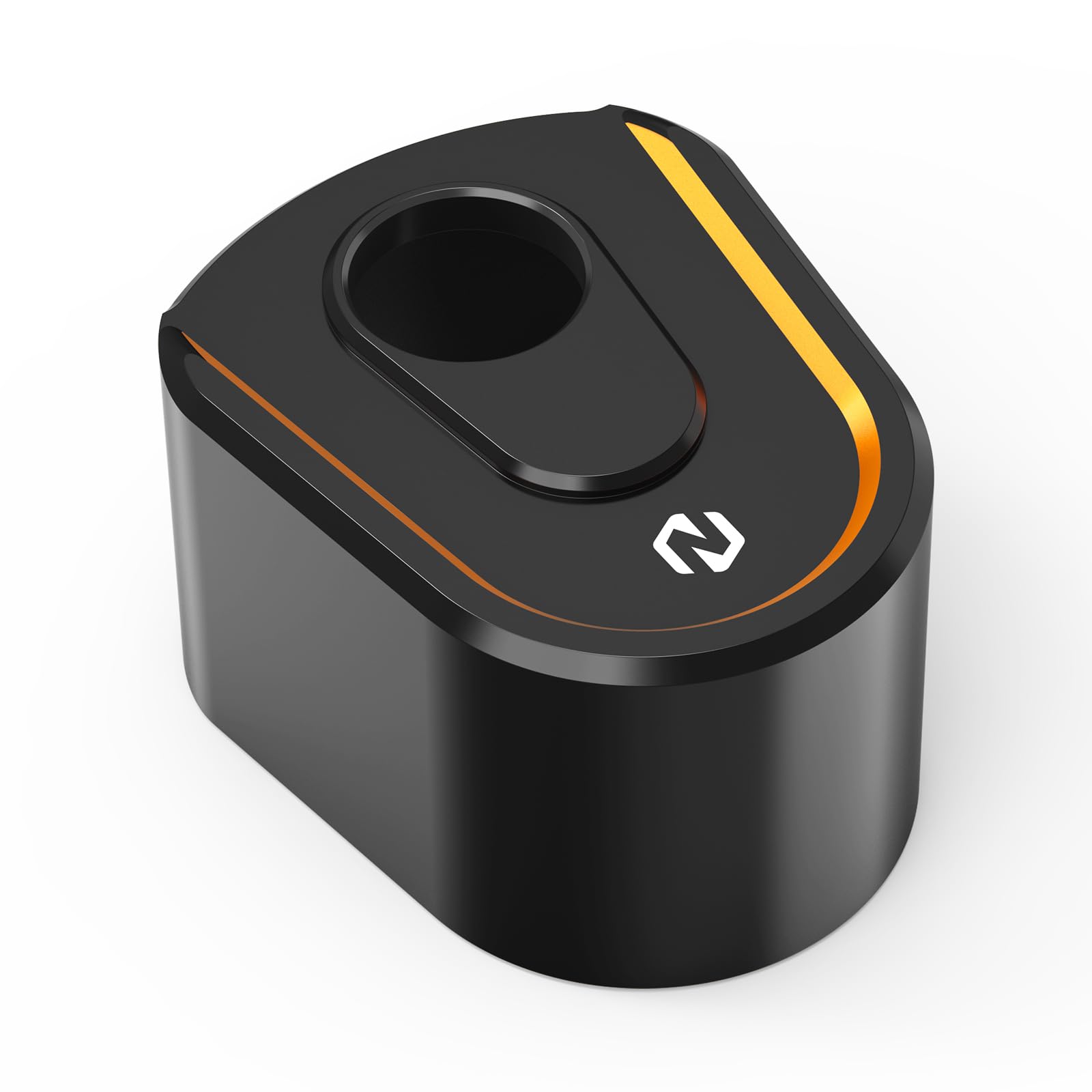 NICECNC Orange Ignition Switch Cover Aluminum Switch Decorative Cover Compatible with Harley Electra Glide Ultra Classic FLHTCU 2016-2018, Replacement