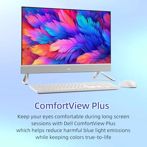 Image of Dell 27 inch 2K Touchscreen All-in-One Desktop PC, Intel Core 7 150U, 16 GB DDR5 RAM, 512GB SSD, NVIDIA GeForce MX570A, Anti-Glare, HDMI, Wi-Fi 6E, USB Type C | A, Wireless Keyboard & Mouse, Windows 11Pro
