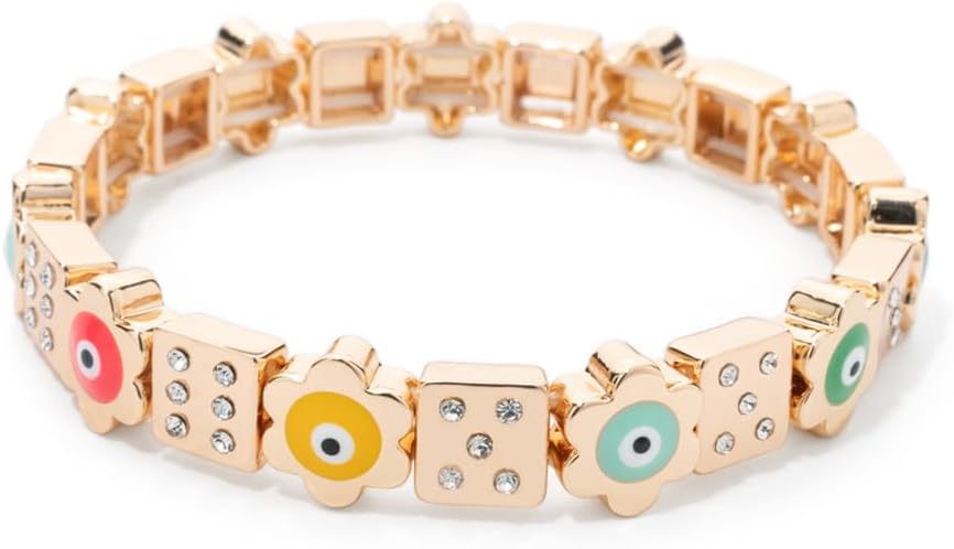 TorontoFinds Happy/Smile Rhinestone Bracelets For Men & Women | 58MM Bangle | Luxury Custom Bracelet