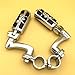 XKH- Motorcycle Chrome Adjustable Peg Mounting Kit Zombie FootPeg Footrest Compatible with H-D Sportster 883 1200 Street Bob Softail CVO Equipped 1-1/4 inch (1.25