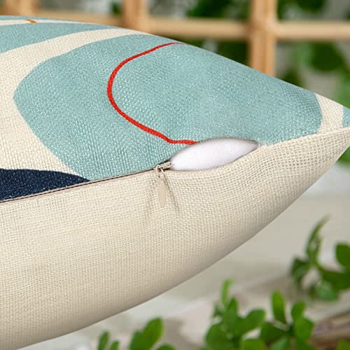 DakTou Boho Cushion covers 45 x 45 Set of 4 Outdoor Waterproof Linen Throw Pillowcases Modern Abstract Leaves Art Mid Century Decorative Pillow Covers for Sofa Porch Patio Home Decor 6 DakTou Boho Cushion covers 45 x 45 Set of 4 Outdoor Waterproof Linen Throw Pillowcases Modern Abstract Leaves Art Mid Century Decorative Pillow Covers for Sofa Porch Patio Home Decor - Image 6