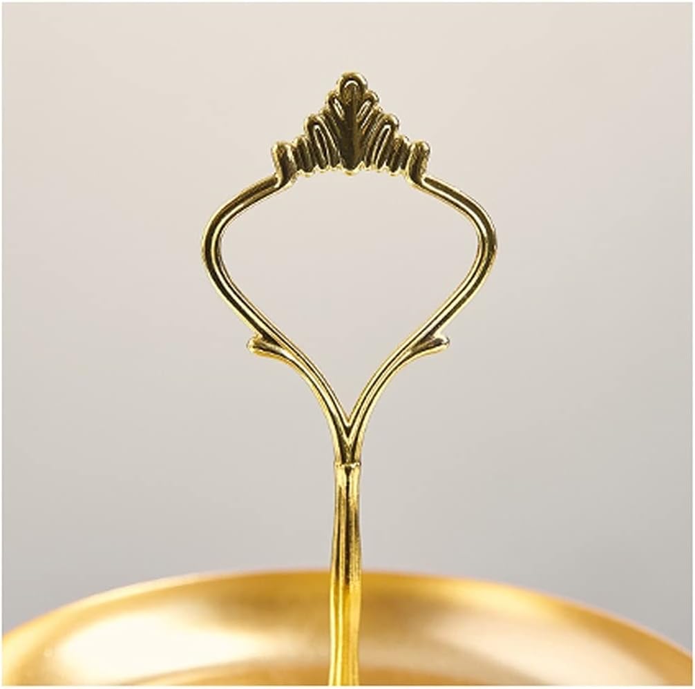 フルーツバスケットボウルクリエイティブ2段フルーツバスケットメタルフルーツボウルキャンディトレイ取り外し可能なフルーツホルダーカウン