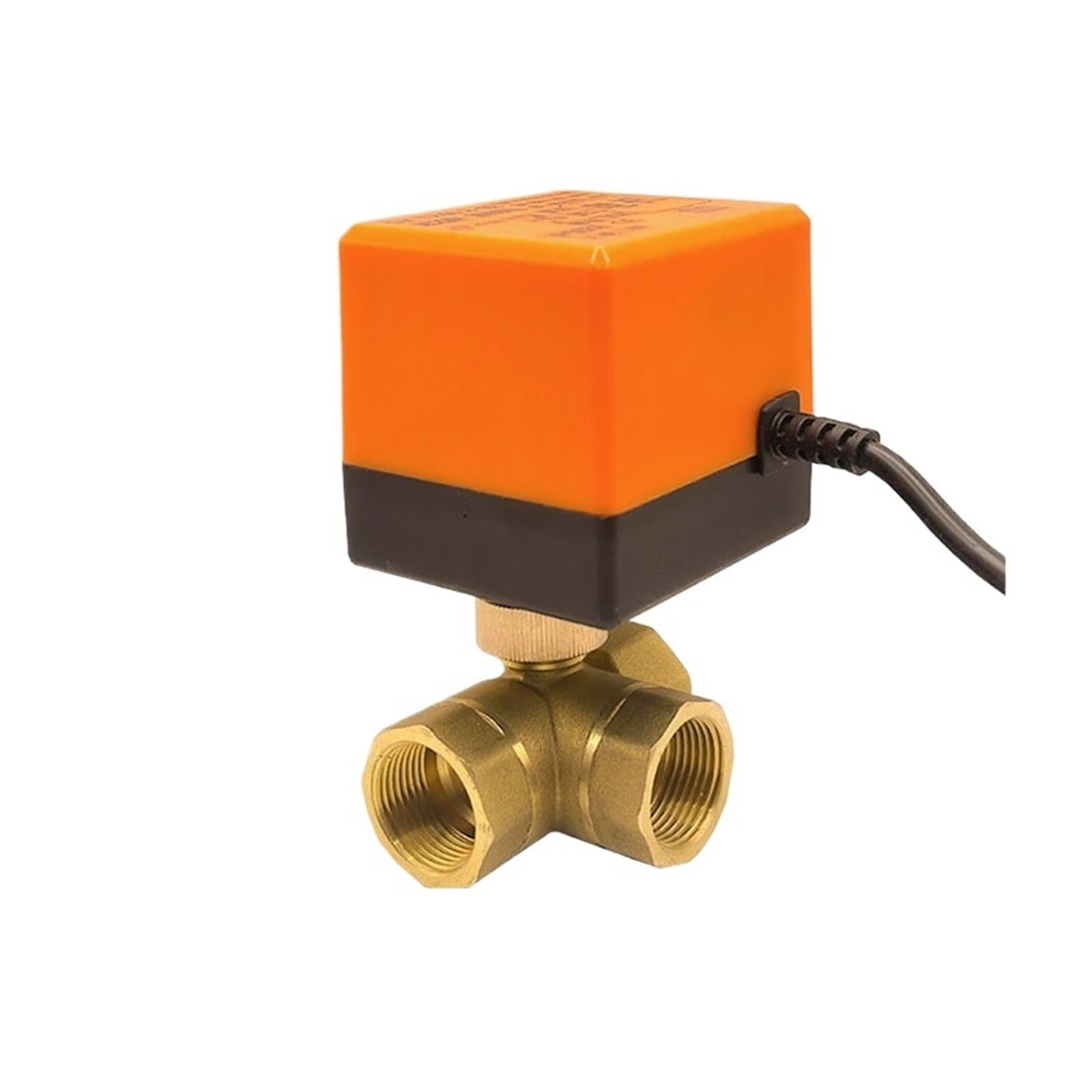 1/2" 3-Way Motorized Ball Valve DN15 Threee-Wire Two Point Control Brass Electric Ball Valve 220V 12V 24V(220VAC)